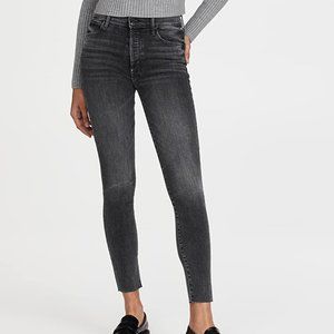 Mother The Stunner Frayed Ankle Skinny Jeans Stargazing